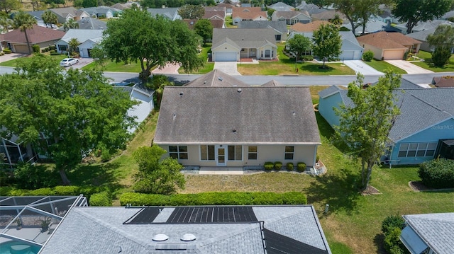 bird's eye view featuring a residential view
