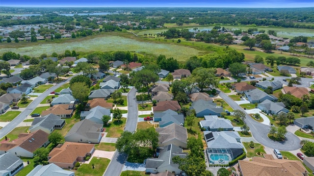 aerial view featuring a residential view