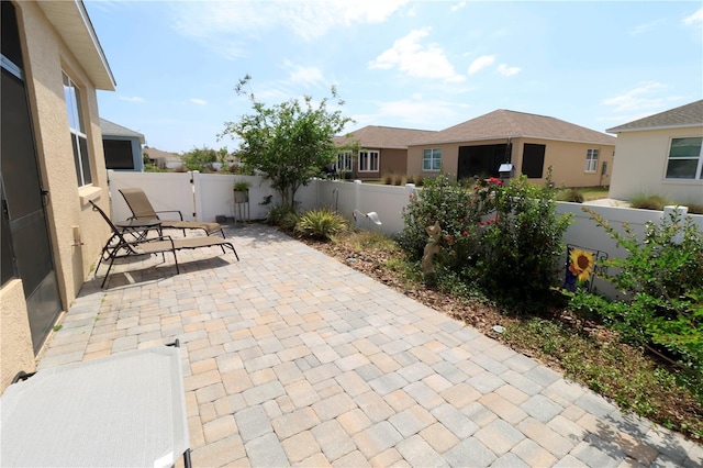 view of patio / terrace with a fenced backyard