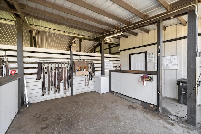 view of horse barn
