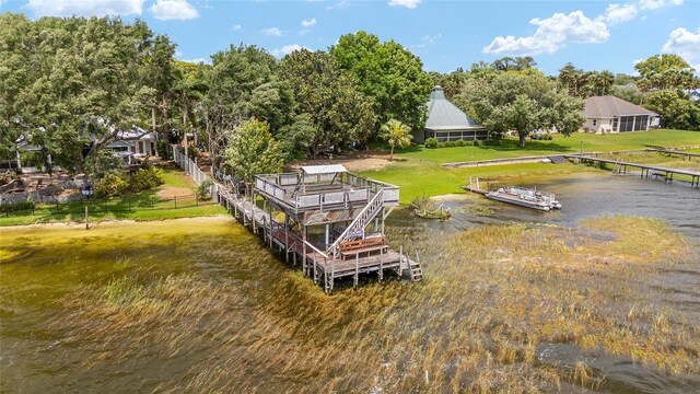 31 SE Chinica Dr, Summerfield, FL 34491 - aerial view of property and surrounding area featuring a large body of water