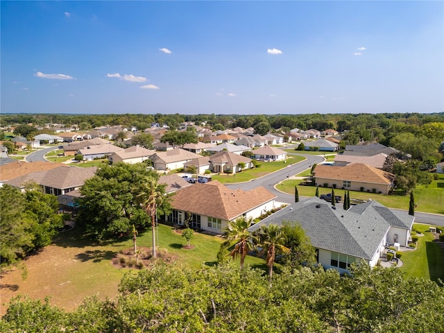 bird's eye view featuring a residential view