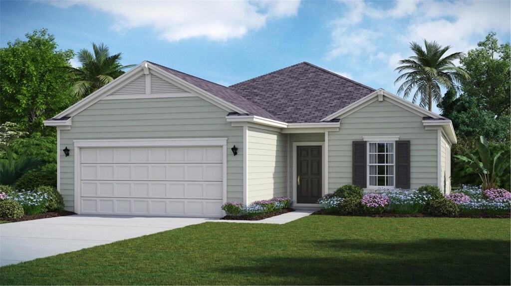 561 NW 5th Ln, Williston, FL 32696 - single story home featuring a front yard, an attached garage, and concrete driveway