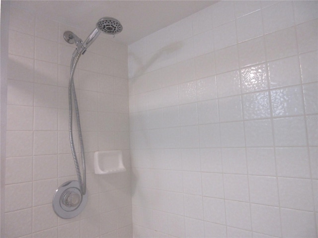 details with tiled shower