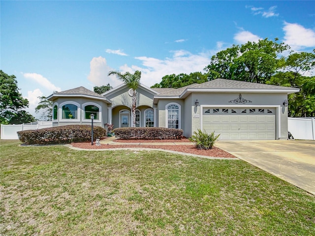 4033 NE 15th Court Rd, Ocala, FL 34479 - view of front of home with an attached garage, driveway, and stucco siding