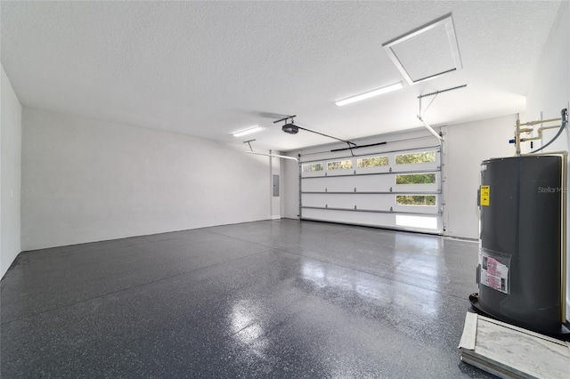14115 NW 141st Ave, Williston, FL 32696 - garage with water heater, a garage door opener, and electric panel
