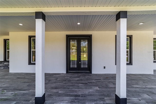 14115 NW 141st Ave, Williston, FL 32696 - entrance to property with french doors and stucco siding