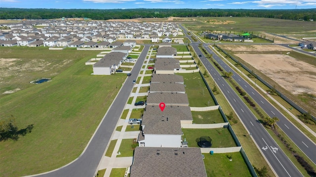 aerial view featuring a residential view