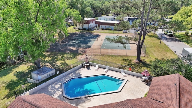 birds eye view of property