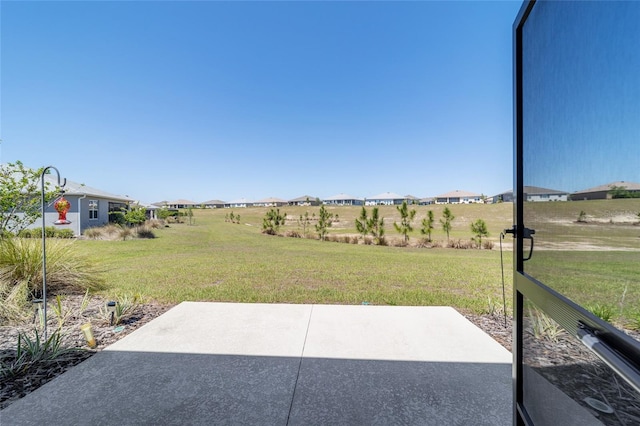 view of patio featuring a residential view