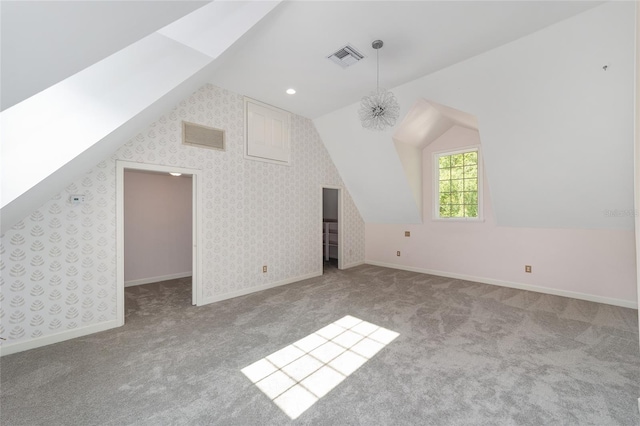 1251 SW 43rd Pl, Ocala, FL 34471 - bonus room featuring vaulted ceiling, carpet floors, and baseboards