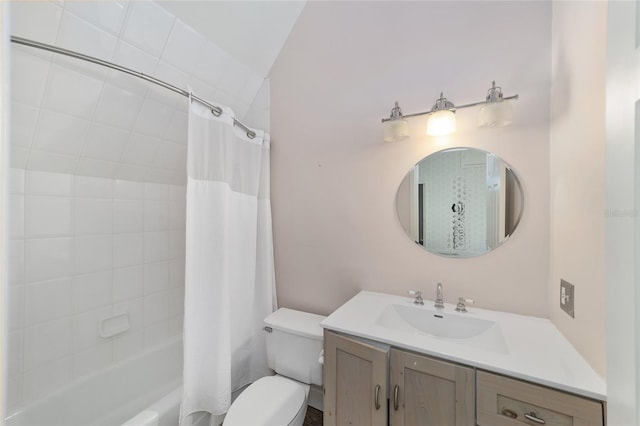 1251 SW 43rd Pl, Ocala, FL 34471 - bathroom with toilet, shower / tub combo, and vanity