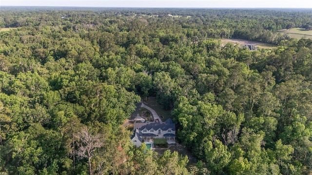 1251 SW 43rd Pl, Ocala, FL 34471 - aerial view of property and surrounding area with a heavily wooded area