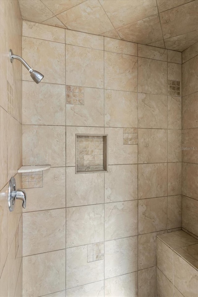 full bath featuring a tile shower