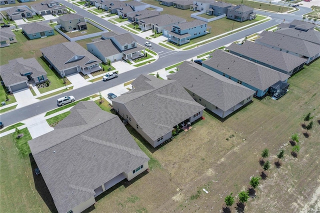 drone / aerial view featuring a residential view