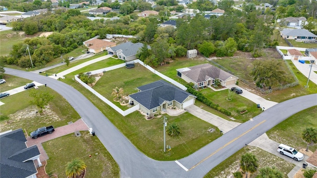 drone / aerial view featuring a residential view