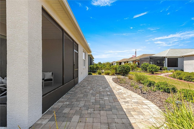 view of patio / terrace with a residential view