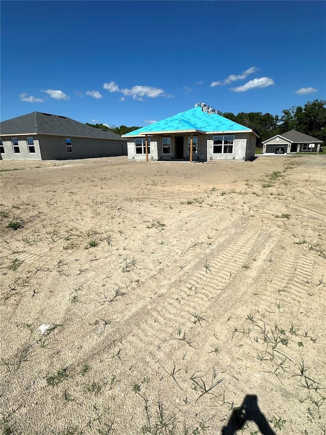 view of rear view of property