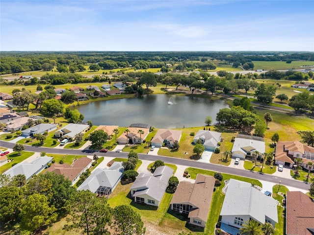 15426 SW 14th Avenue Rd, Ocala, FL 34473 - birds eye view of property with a residential view and a water view