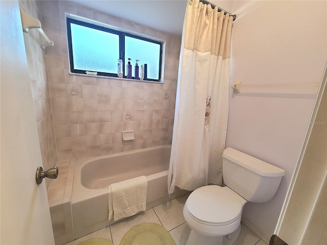 5606 SW 107th St, Ocala, FL 34476 - full bathroom featuring tile patterned floors, shower / bathtub combination with curtain, and toilet