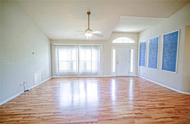 2730 SW 162nd Street Rd, Ocala, FL 34473 - foyer with wood finished floors and ceiling fan