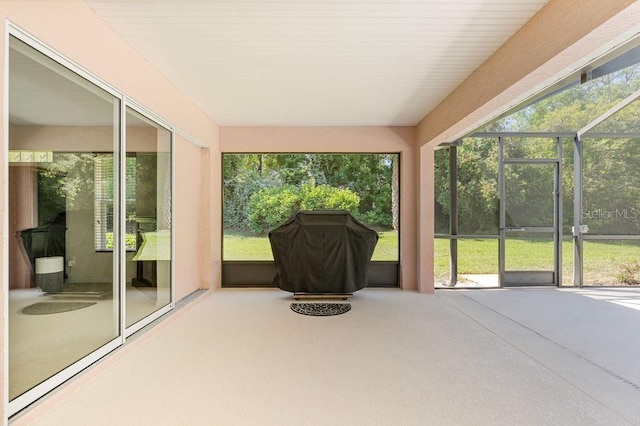 view of sunroom