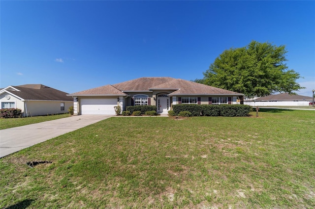 9896 SW 56th Ct, Ocala, FL 34476 - single story home featuring a garage, driveway, and a front lawn