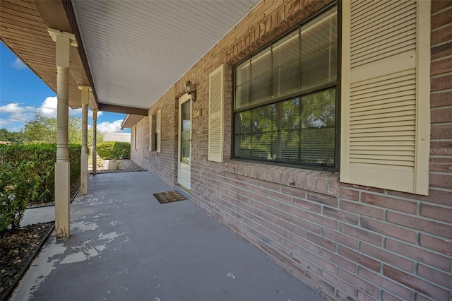 view of patio / terrace featuring covered porch