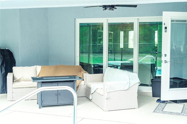 7407 SW 202nd Ct, Dunnellon, FL 34431 - view of patio / terrace featuring ceiling fan
