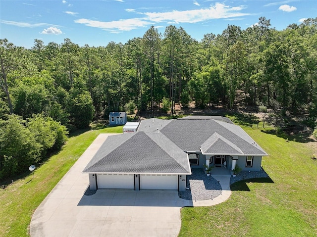 7407 SW 202nd Ct, Dunnellon, FL 34431 - view of subject property featuring a heavily wooded area