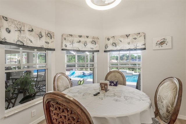 4277 E Bennett St, Inverness, FL 34453 - dining space featuring baseboards