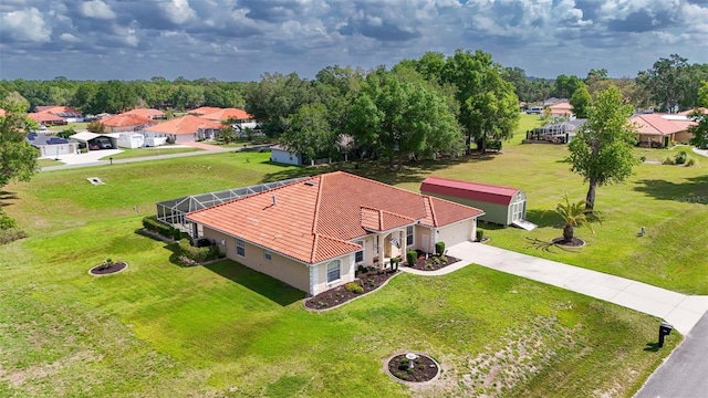 4277 E Bennett St, Inverness, FL 34453 - drone / aerial view featuring a residential view