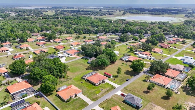 4277 E Bennett St, Inverness, FL 34453 - bird's eye view featuring a water view and a residential view