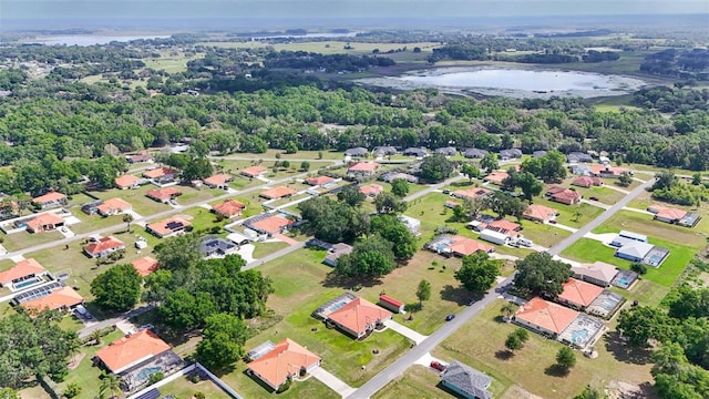4277 E Bennett St, Inverness, FL 34453 - bird's eye view featuring a water view and a residential view