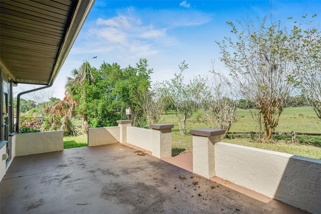 4401 E Windmill Dr, Inverness, FL 34453 - view of patio with a rural view