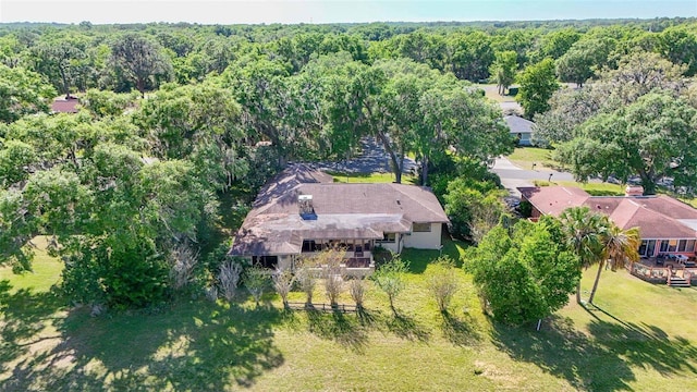 4401 E Windmill Dr, Inverness, FL 34453 - aerial view with a wooded view