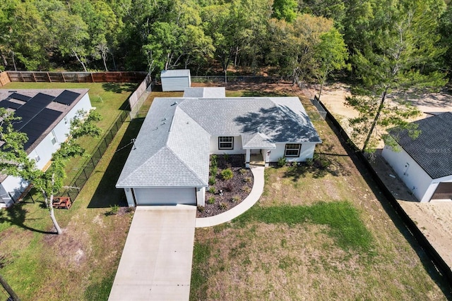 drone / aerial view