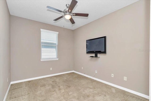 3918 NW 46th Ter, Ocala, FL 34482 - carpeted spare room featuring a ceiling fan and baseboards