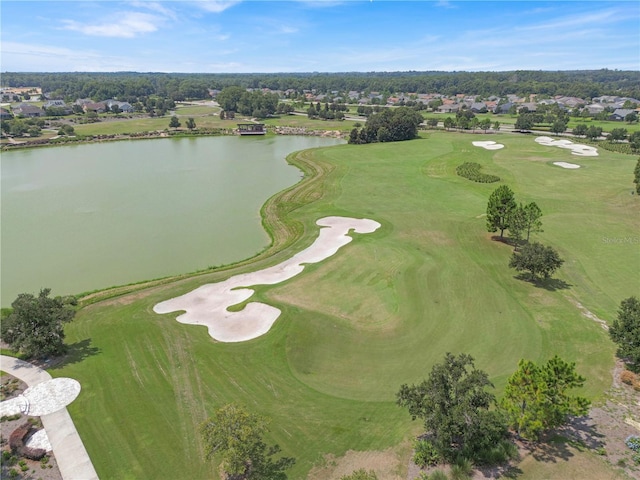 3918 NW 46th Ter, Ocala, FL 34482 - birds eye view of property featuring a water view, a residential view, and view of golf course