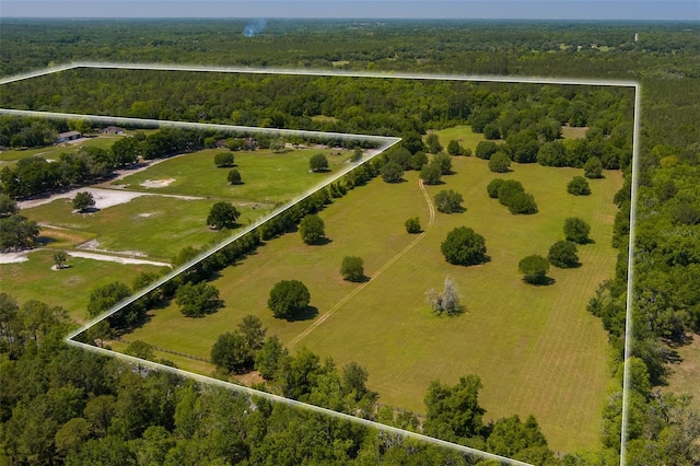 11420 NW 110th Ave, Reddick, FL 32686 - drone / aerial view featuring a wooded view
