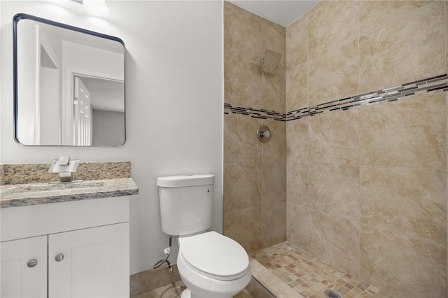 15044 SW 35th Avenue Rd, Ocala, FL 34473 - bathroom with toilet, vanity, and a tile shower