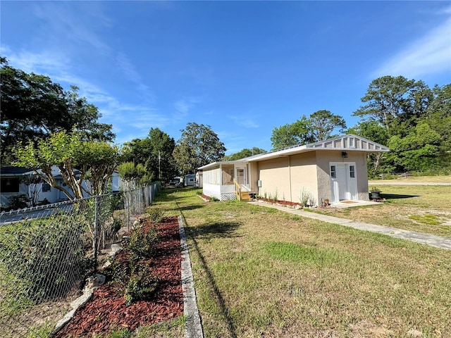exterior space with fence