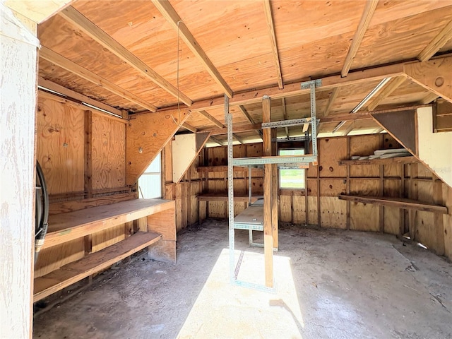 view of basement
