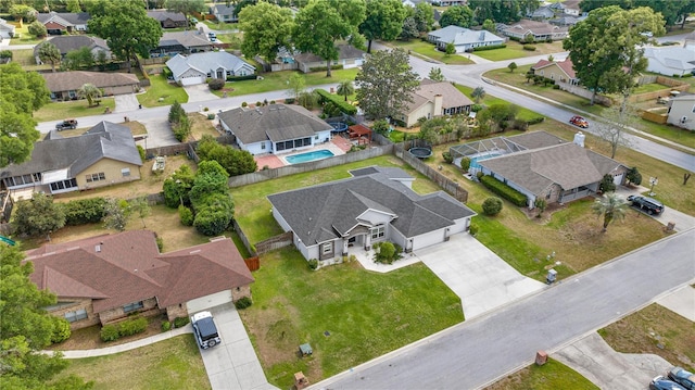 birds eye view of property featuring a residential view