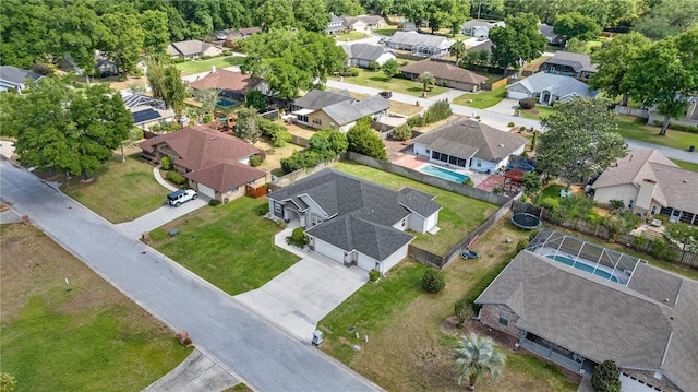 birds eye view of property featuring a residential view
