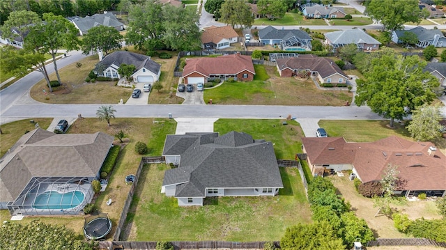 drone / aerial view featuring a residential view