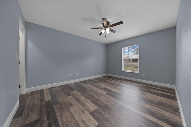 2312 SW 140th Ct, Ocala, FL 34481 - spare room featuring ceiling fan, wood finished floors, and baseboards
