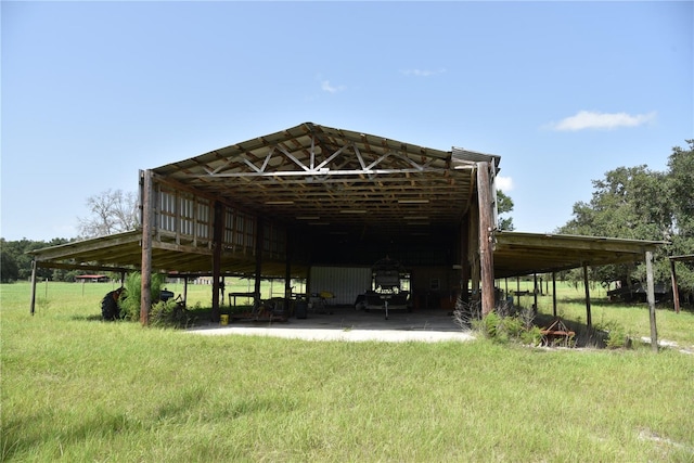 surrounding community with a carport