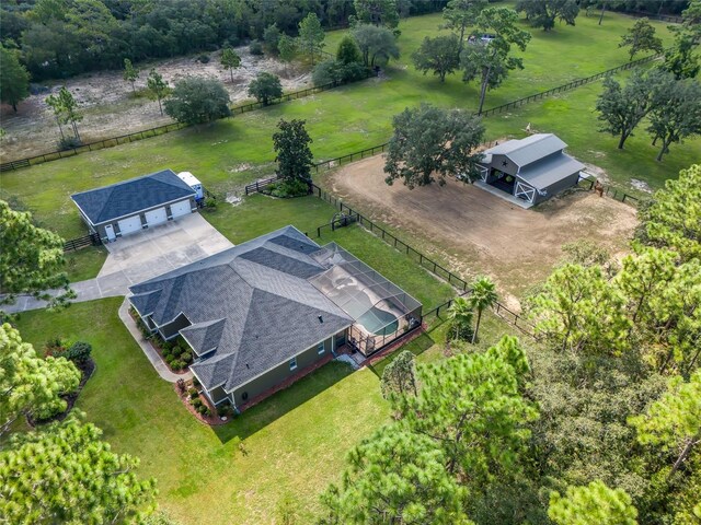4658 W Hacienda Dr, Beverly Hills, FL 34465 - bird's eye view with a rural view