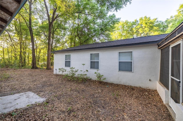 view of property exterior featuring stucco siding